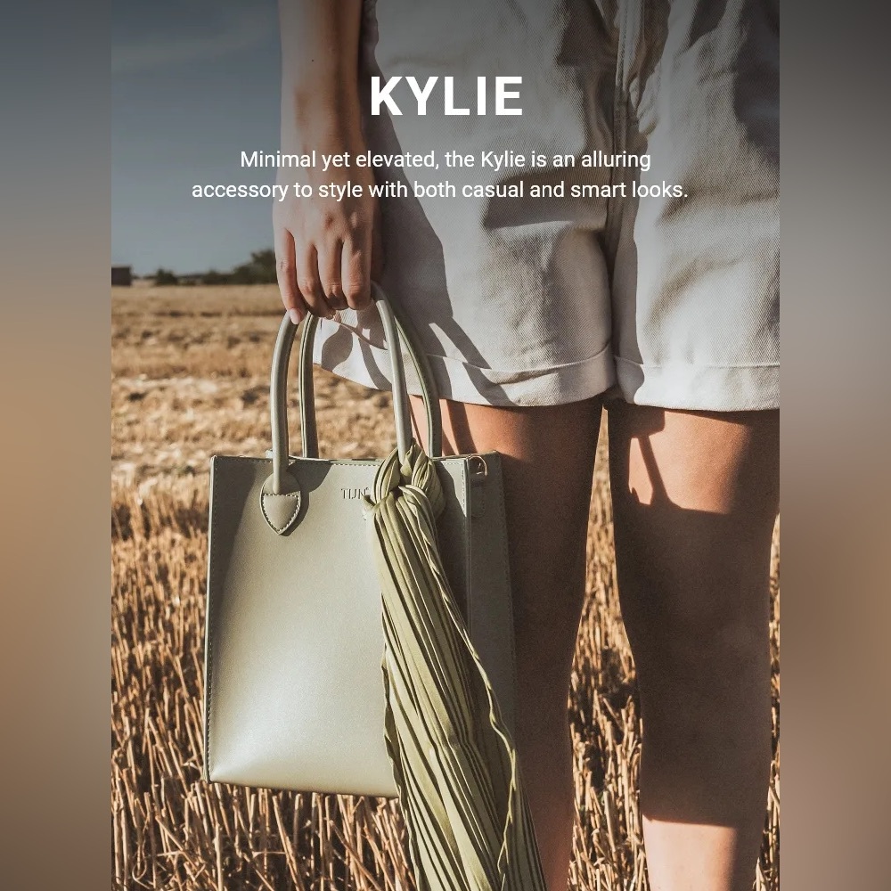 TIJN Kylie Structured Vegan Tote - Picture 7 of 13